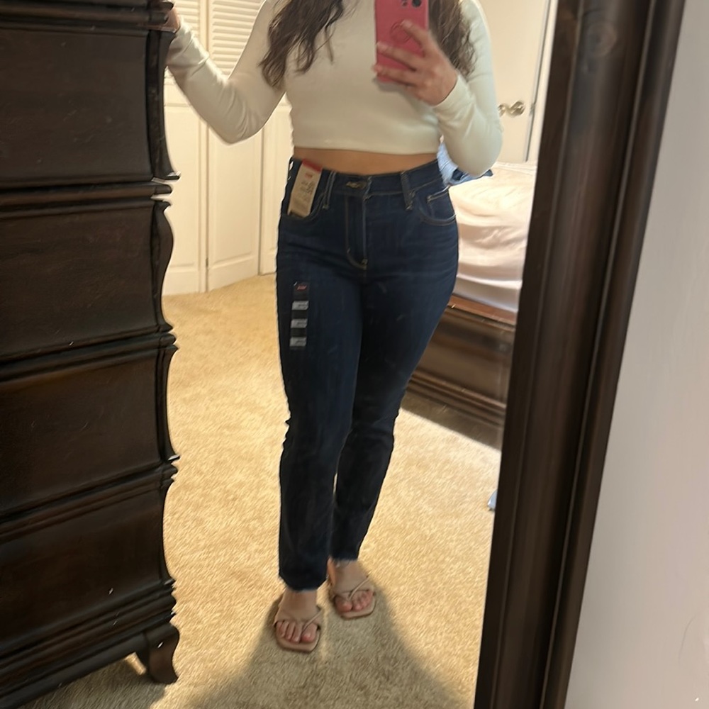 Levi’s dark jeans